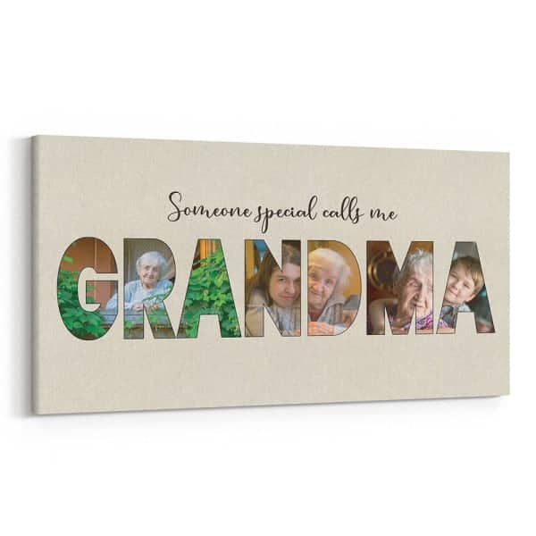 Someone Special Calls Me Grandma Photo Canvas: mother's day gifts for grandma