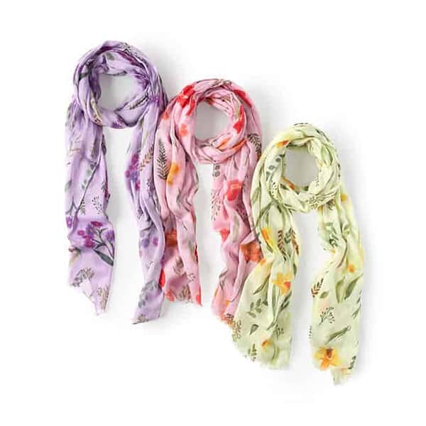 Birth Month Flower Scarf - gifts for girlfriends mom