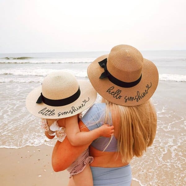 Matching Beach Hat - matching mother daughter gifts