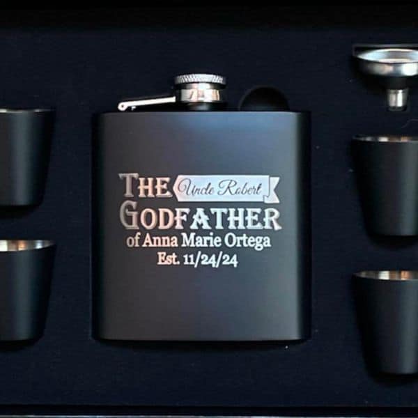 Personalized Godfather Flask