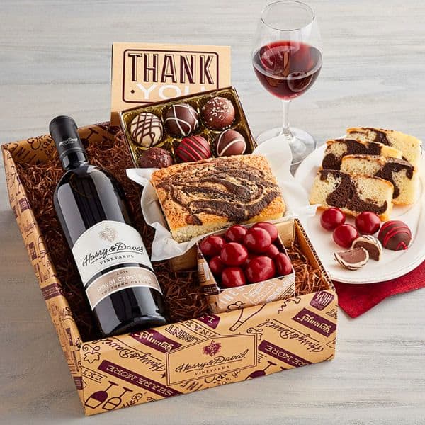 Godfather Gifts: Thank You Red Wine Gift Box