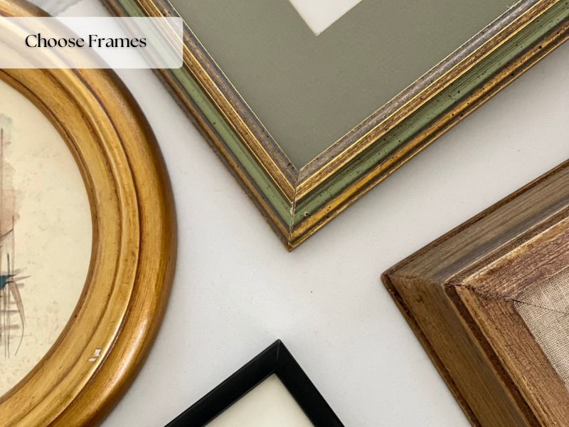 How To Design A Gallery Wall : Choose Frames