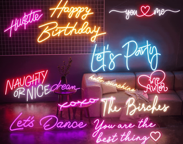 best 21st birthday gift: Custom Neon Sign