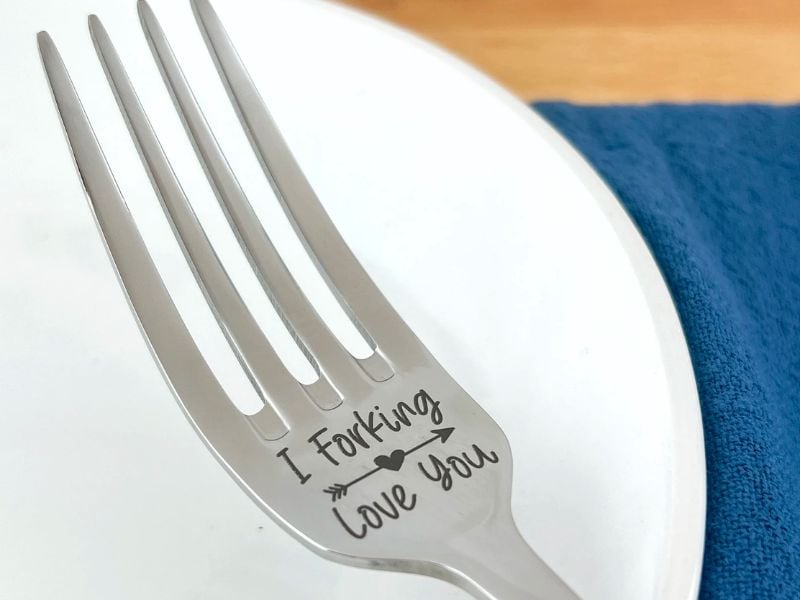 I Forking Love You Personalized Fork