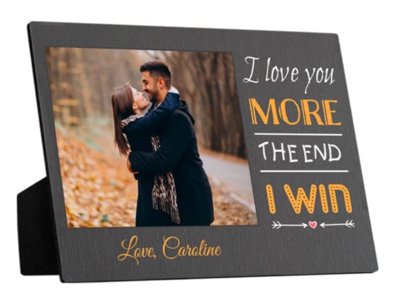 When I Say I Love You More Photo Plaque