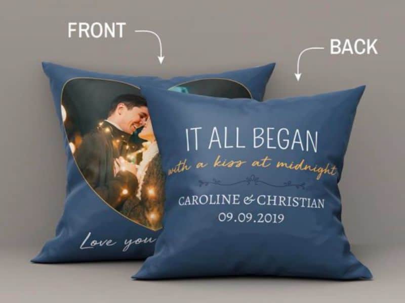 Funny Gifts for Boyfriend "It All Began With..." Custom Pillow