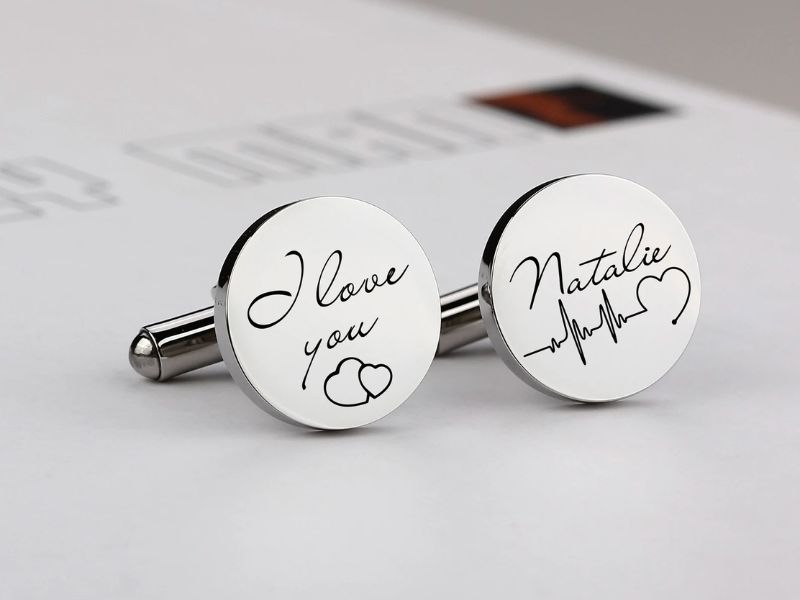 Romantic Gifts For Him Personalized Cufflinks