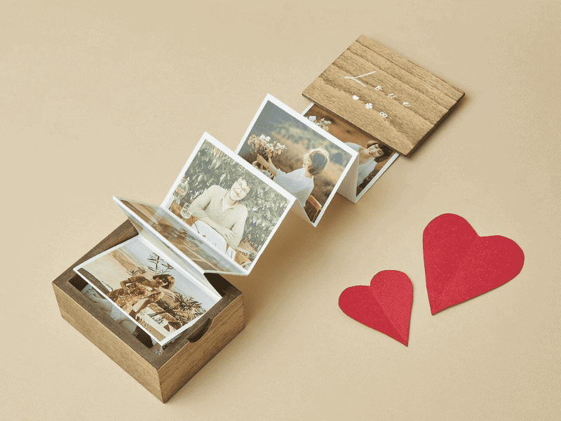 Pull Out Photo Memory Box