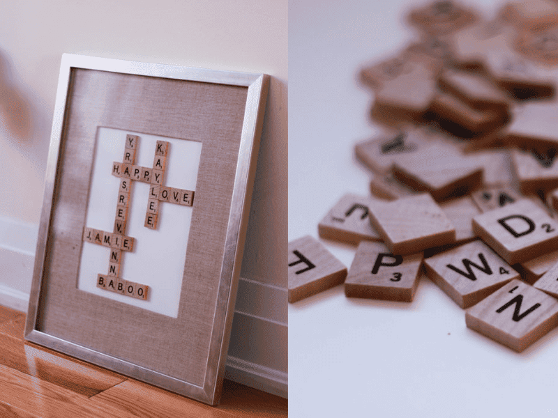 Scrabble Picture Frame