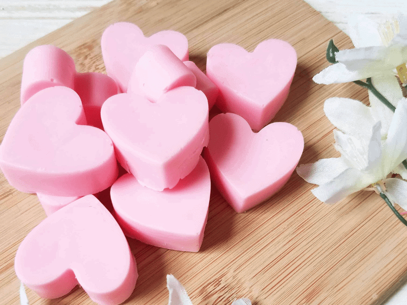 diy gifts for girlfriend: Strawberry Heart Soap
