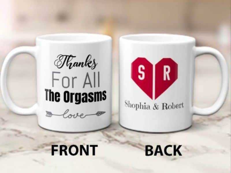 "Thanks For All The" Mug with Name Initials