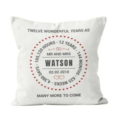 Twelve Wonderful Years as Custom Pillow