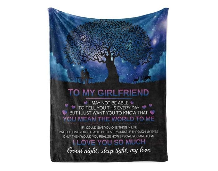 apology gift ideas: To My Girlfriend Blanket