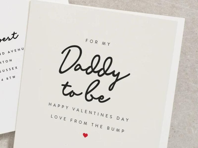Daddy-To-Be Valentines Card