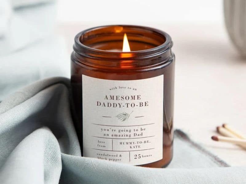 Awesome Daddy-to-be Scented Candle - best gifts for expecting dads
