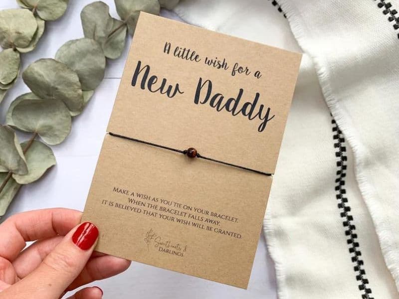 A Little Wish for a New Daddy Bracelet