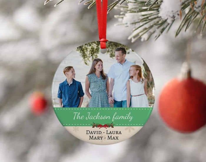 Family Photo Ornament - gifts for daughter-in-law
