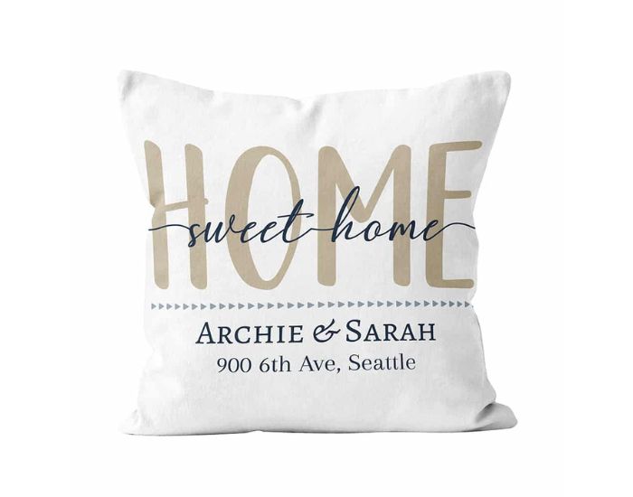 "Home Sweet Home" Personalized Pillow