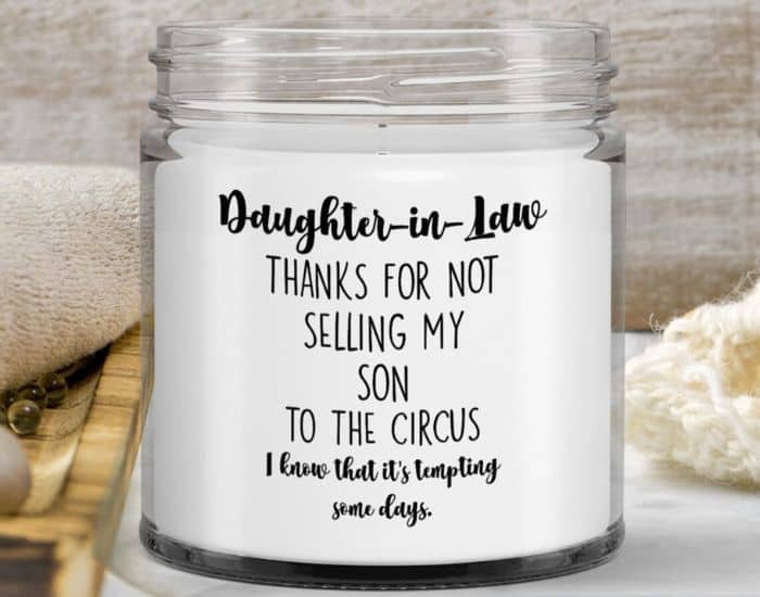 Funny Daughter-in-Law Soy Candle