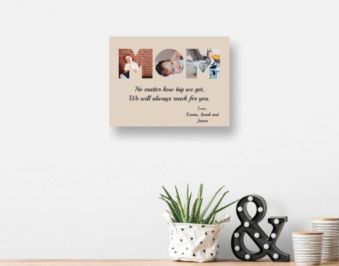 Photo Letter Canvas Print - gifts for daughter in law