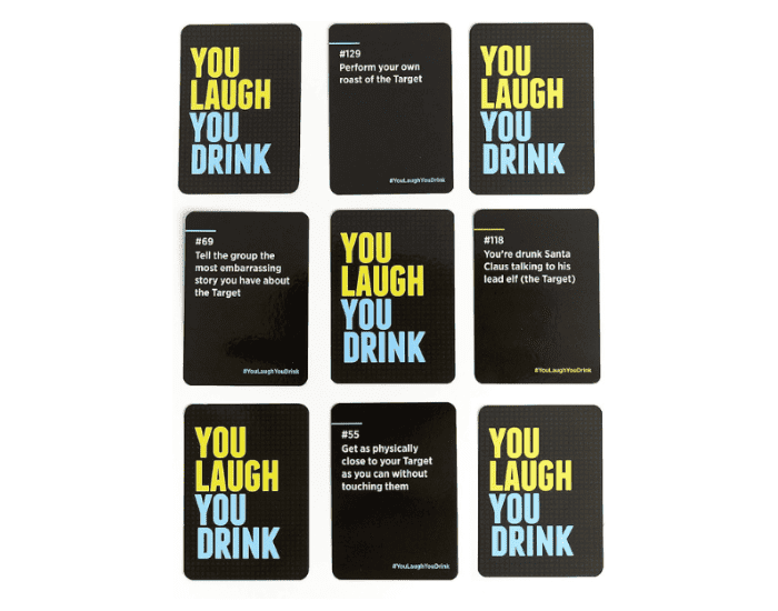 best 21st birthday gift: You Laugh You Drink The Drinking Game