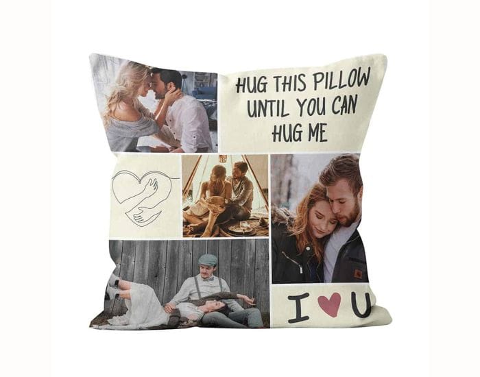 Custom Photo Pillow: boyfriend birthday gift ideas