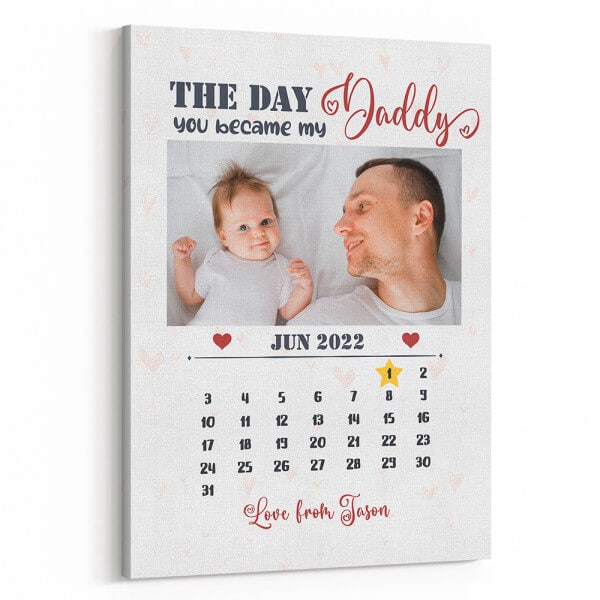 The Day You Became My Daddy Calendar: gifts for new dad