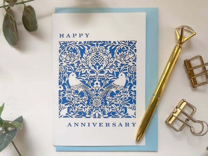 anniversary gift ideas on a budget: Handwritten Anniversary Card