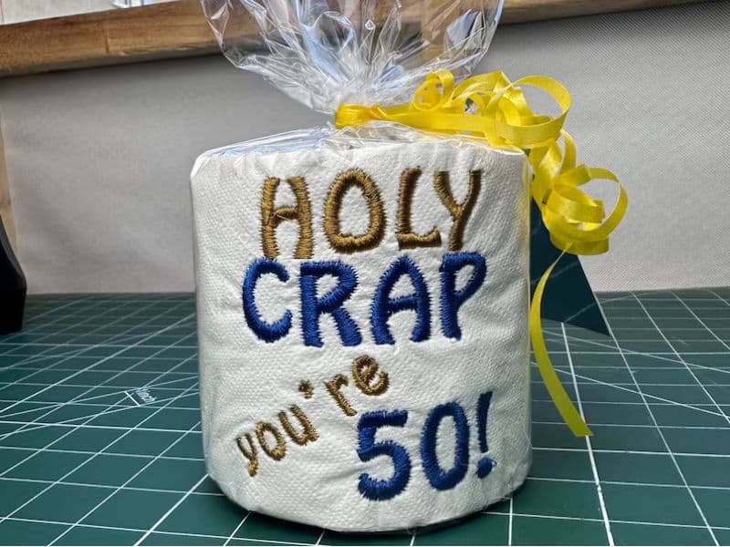 gifts for 50 year old women: Happy 50th Birthday Toilet Paper