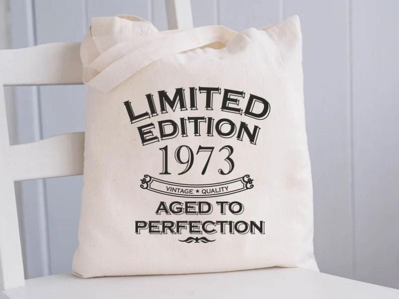cool gifts for 50 year old woman: 1972 Tote Bag