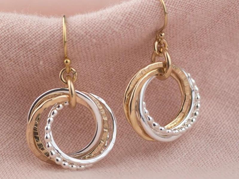 50th birthday gift ideas for female friend: 5 Decades Earrings