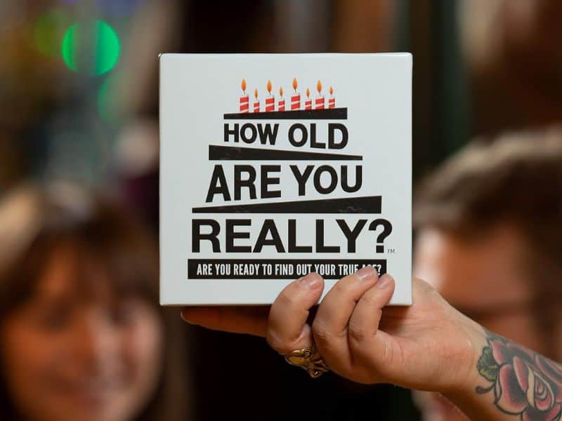 50th birthday presents for her: How Old Are You Really Party Game