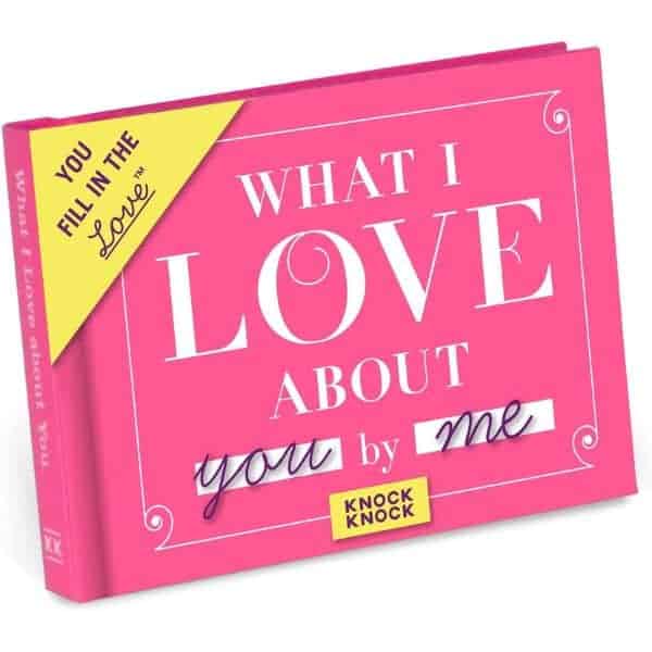 Fill-in-the-Blank Book: What I Love About You - best Christmas gift for girlfriend