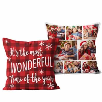 46 Best Christmas Gifts For Your Girlfriend 2023 365Canvas Blog   Its The Most Wonderful Time Of The Year Christmas Custom Photo Collage Suede Pillow 1 600x600 1 400x400 