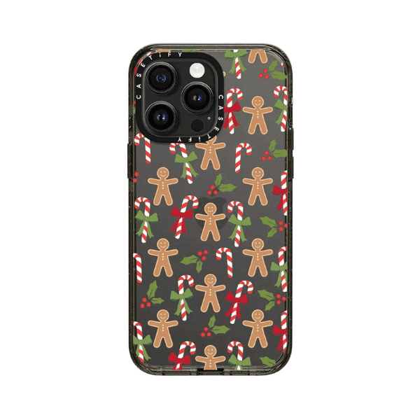 xmas gingerbread candy pattern case