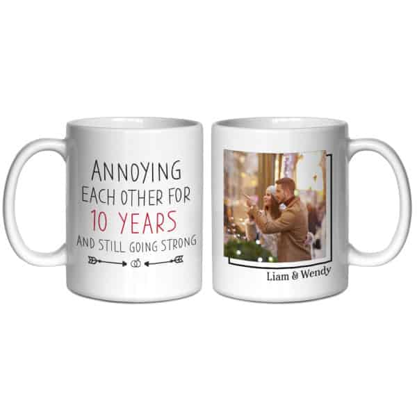 Annoying Each Other For Years Custom Photo Mug