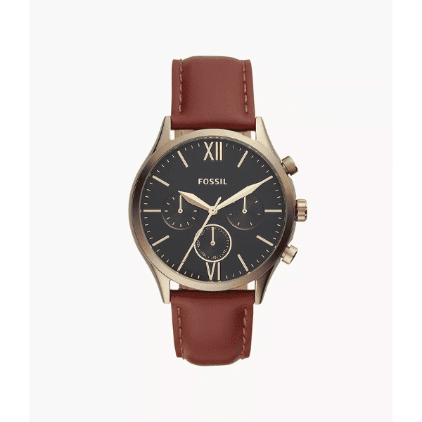 Brown Fossil Watch - what to get husband for valentines day