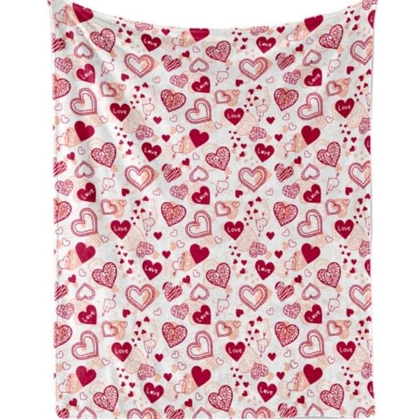 Doodle Hearts Valentine‘s Blanket