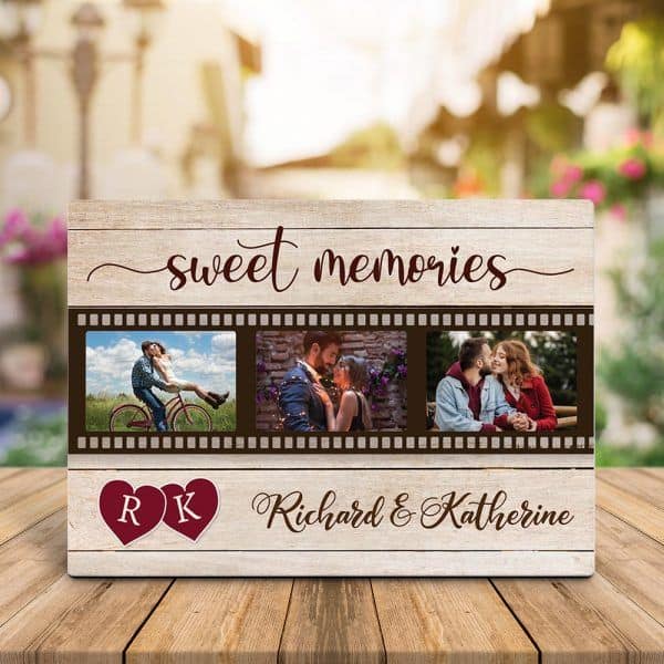 Sweet Memories Personalized Photo Plaque