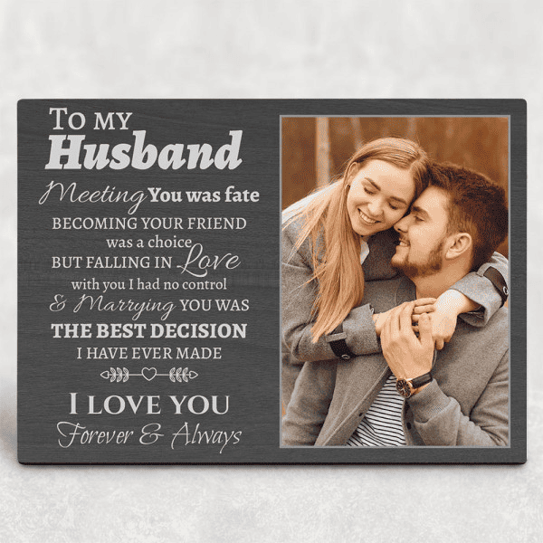 to my husband custom photo plaque the best valentines gifts for husband