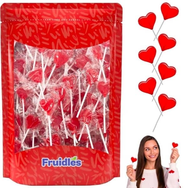 Valentines Heart Lollipops