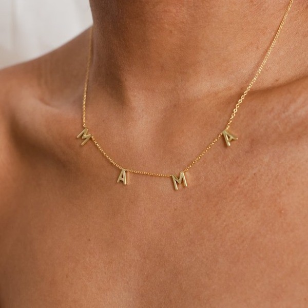 Thoughtful First Mother's Day gifts: Mama Dangle Necklace