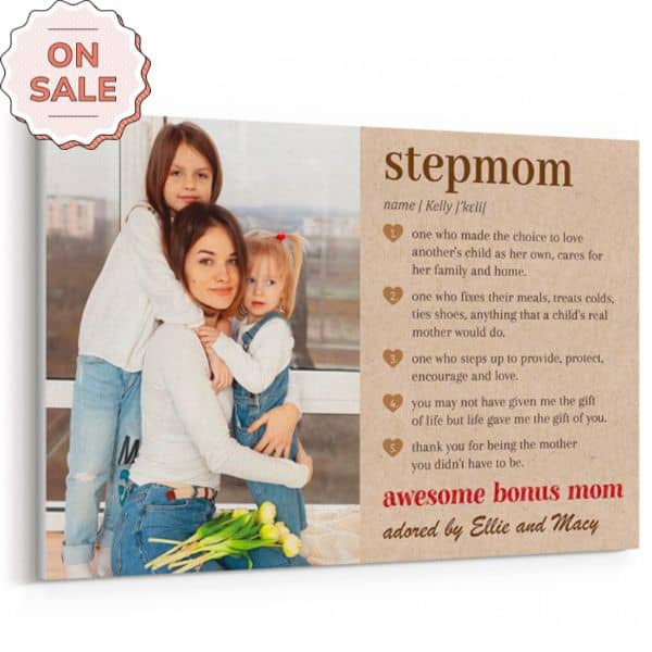 stepmom mothers day gifts Special Gift for Stepmom: Custom Canvas