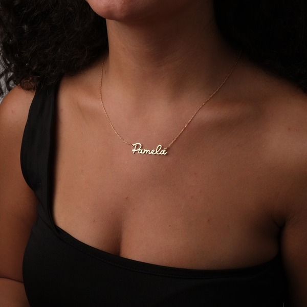 Thoughtful retirement gifts for women: Name Necklace