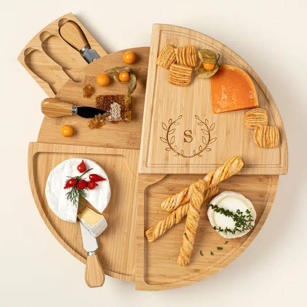 Useful wedding gifts for bride from groom : Personalized Cheese Board