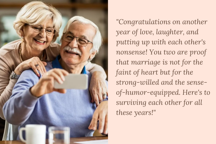 Funny Anniversary Quotes for old couple